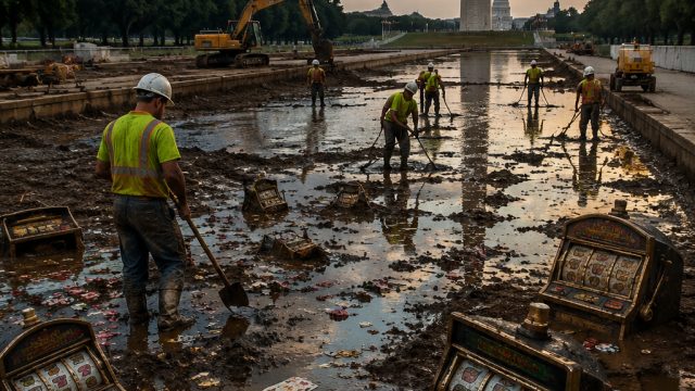 Unexpected Developments at Trump's Reflecting Pool Amid Renovation