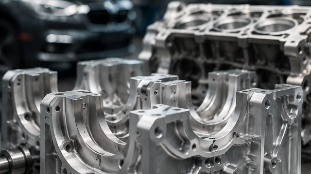 Lightweight engine components from CIE Automotive S.A. - aluminum bedplates cut