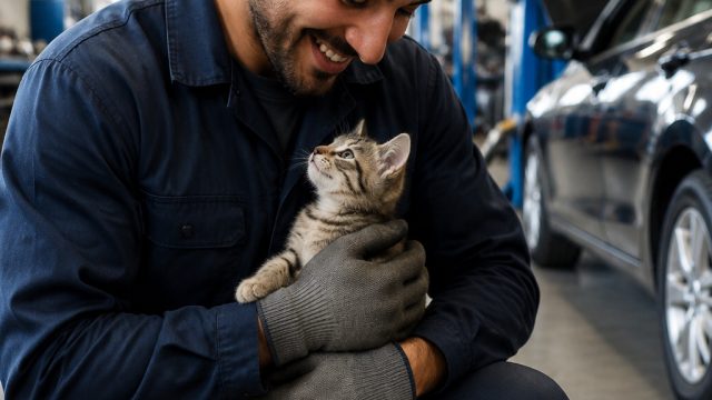Unexpected Kitten Delivery Leads to Instant Love Story