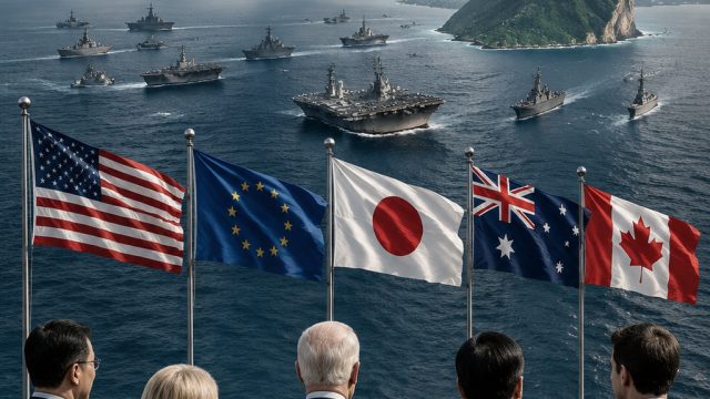 Global Powers Express Concern Over Chinese Military Activities Near Taiwan
